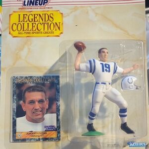 Legends Collection Sports Figure in White and Blue - Classic Football Display